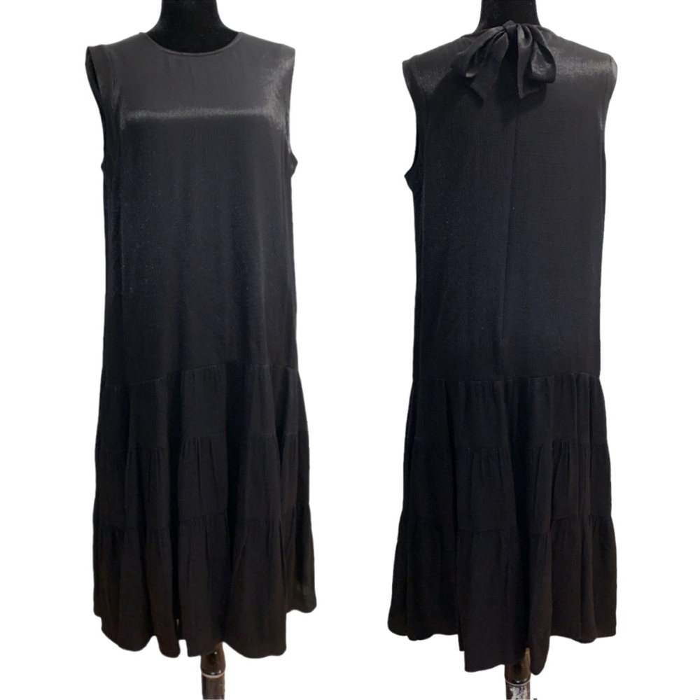 Nordstrom Black Tiered Boho Style Dress